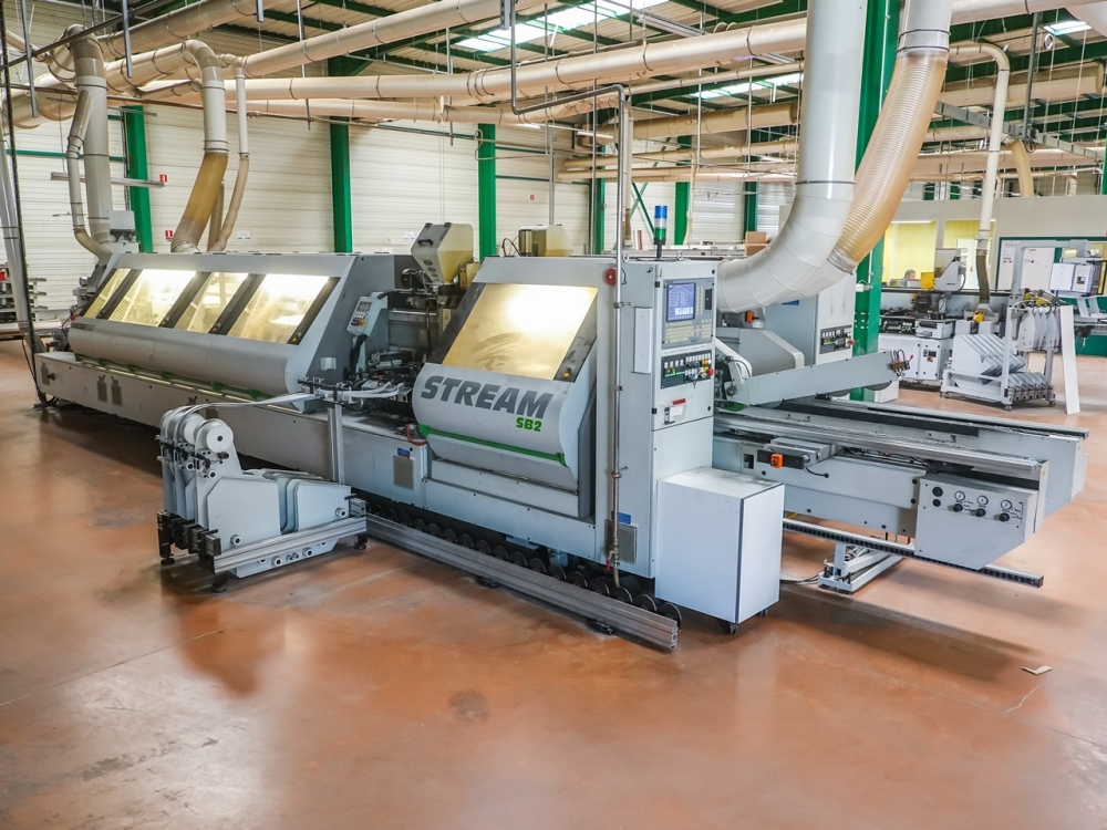 Double moulding-edgebanding machine BIESSE STREAM SB2 10.5 ...