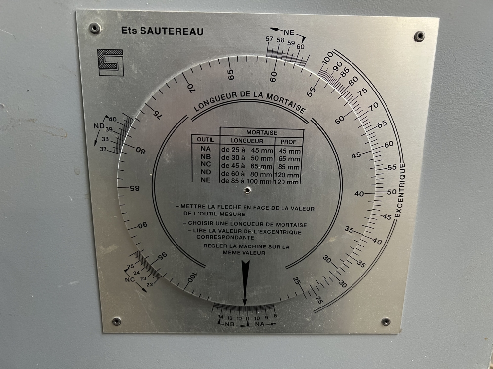 Mandrin de mortaisage pour machines combinées et mortaiseuses WESTCOTT  HOLTZLING 11719020